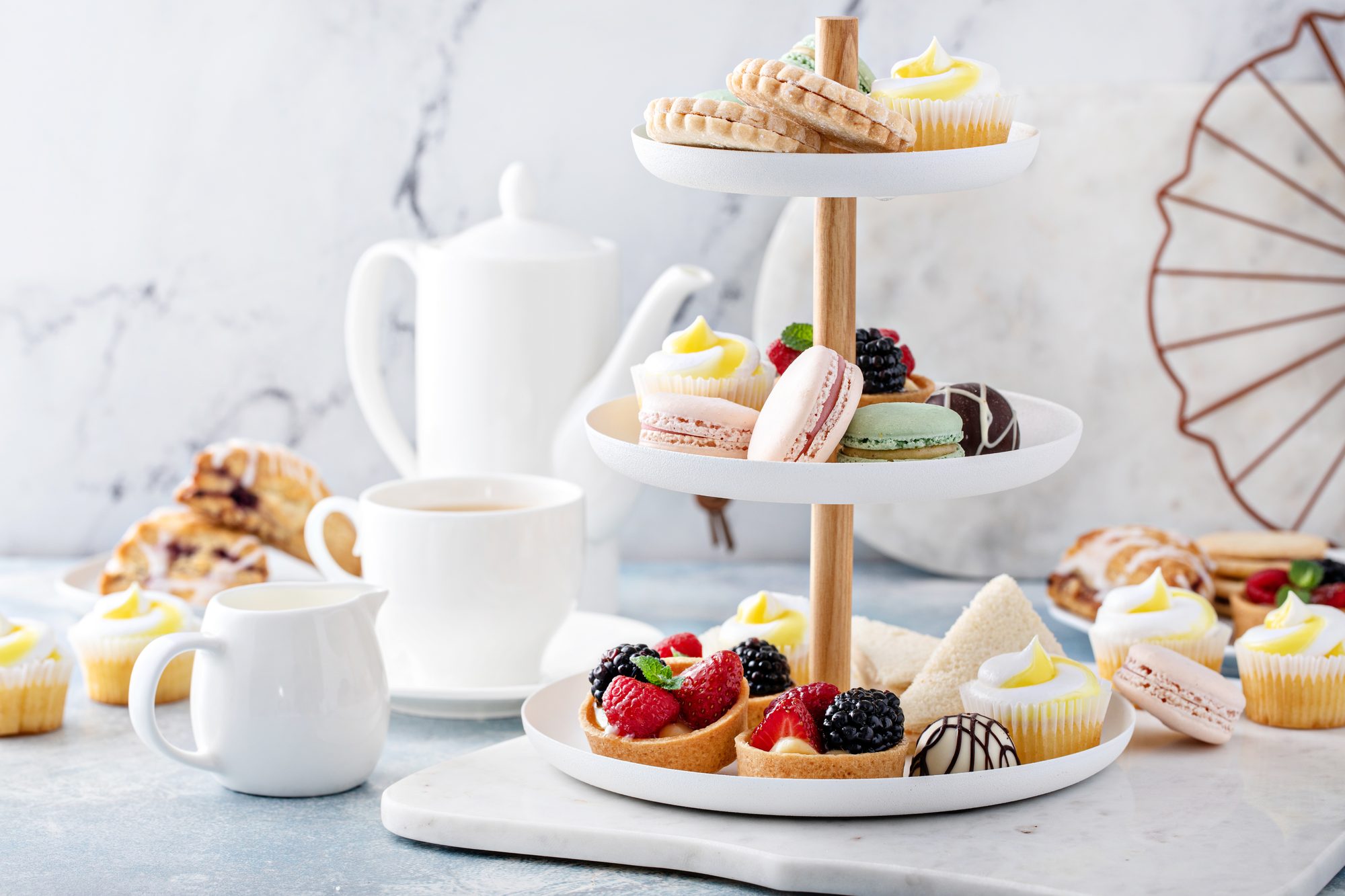 Afternoon tea selection from The Keadeen Hotel